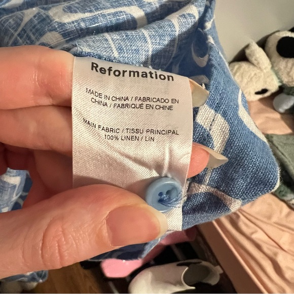 Reformation Jessi Linen Dress Size 4 - Picture 5 of 6